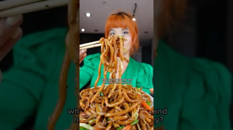 15 minute noodle recipe BETTER THAN DELIVERY 😍 #shorts