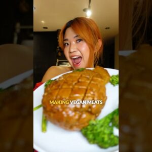 How to make VEGAN HAM for dummies (vegan glazed ham recipe!)  #shorts