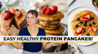 DELICIOUS PROTEIN PANCAKES | Healthy High Protein Breakfast Recipes