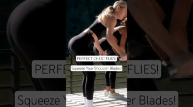 🔥 Perfect Chest Flies in 30 Secs! (Squeeze Tip!) #Shorts #UpperBody  #tiuteam #toneitup #fitnessapp