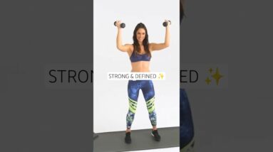 Tap 👆 for full workout! Curls & Pulses Combo! 🔥 Strength Training for Women