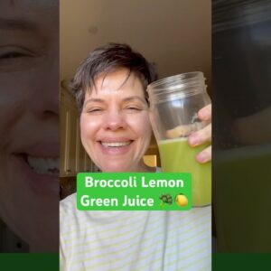 Broccoli Juice with Lemon & Ginger (Weight Loss Green Juice) 🍋🥦 #greenjuice #juicing #weightloss