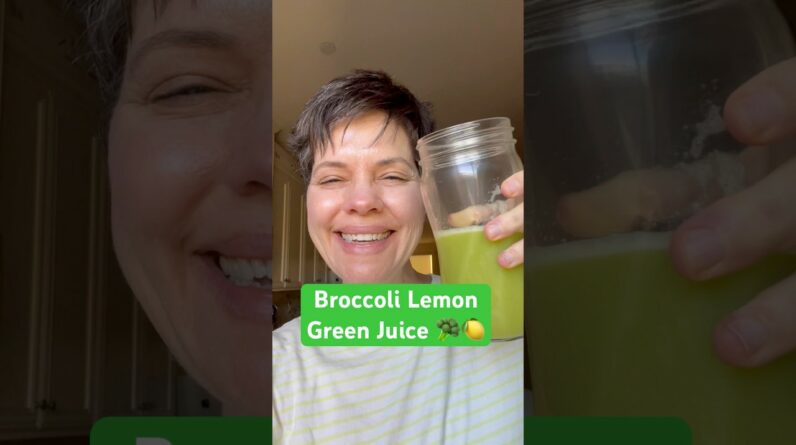 Broccoli Juice with Lemon & Ginger (Weight Loss Green Juice) 🍋🥦 #greenjuice #juicing #weightloss