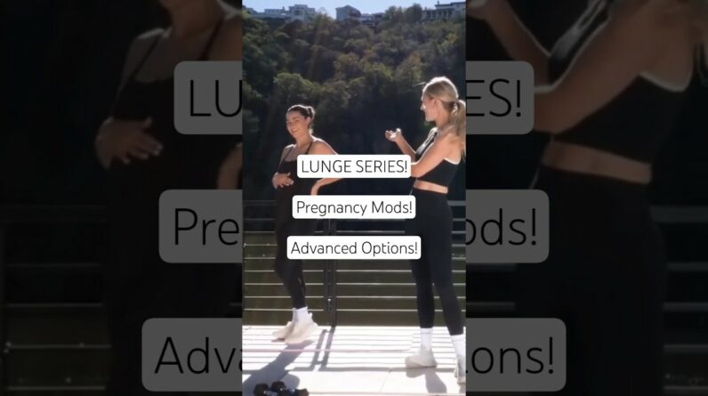 Lunge Series! 💪 (Pregnancy & Advanced Options!)  #tiuteam #tiu #strengthtraining