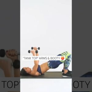 Tap 👆 for full workout! The Ultimate Tank Top & Booty Burn! 🔥 Full body toning workout for women