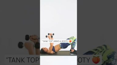 Tap 👆 for full workout! The Ultimate Tank Top & Booty Burn! 🔥 Full body toning workout for women